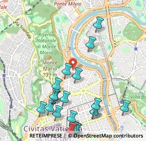 Mappa Via Euclide Turba, 00195 Roma RM, Italia (1.3445)