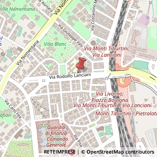 Mappa Via Rodolfo Lanciani, 55, 00162 Roma, Roma (Lazio)