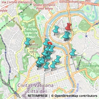 Mappa Via Filippo Corridoni, 00195 Roma RM, Italia (0.755)