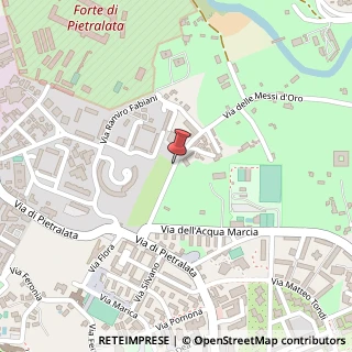 Mappa Via delle Messi d'Oro,  34, 00158 Roma, Roma (Lazio)