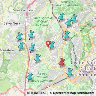 Mappa Via dei Casali di Torrevecchia, 00168 Roma RM, Italia (2.39077)