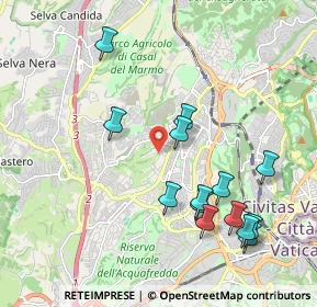 Mappa Via dei Casali di Torrevecchia, 00168 Roma RM, Italia (2.21786)