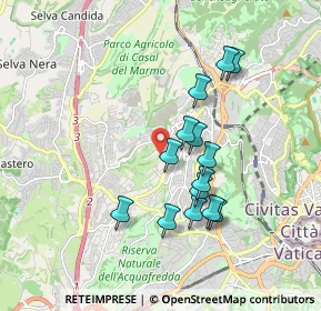 Mappa Via dei Casali di Torrevecchia, 00168 Roma RM, Italia (1.68071)