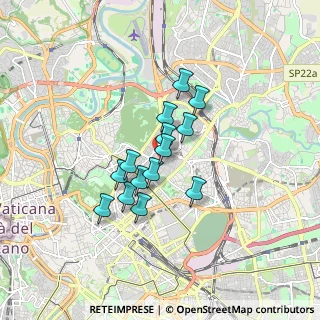 Mappa Via Lambro, 00199 Roma RM, Italia (1.28643)
