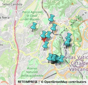 Mappa Via Gerolamo Aleandro, 00168 Roma RM, Italia (1.78444)