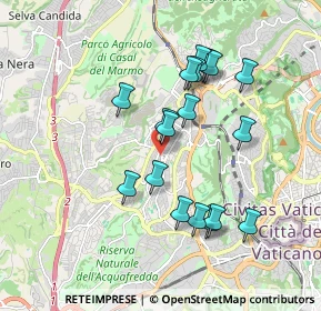 Mappa Via Gerolamo Aleandro, 00168 Roma RM, Italia (1.79389)