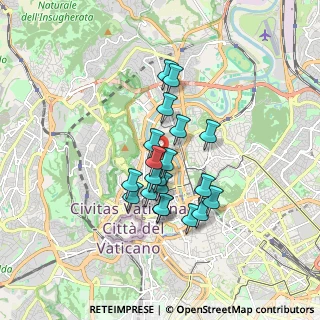 Mappa Via Costabella, 00195 Roma RM, Italia (1.3975)