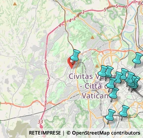 Mappa Via Domenico Svampa, 00168 Roma RM, Italia (6.08933)