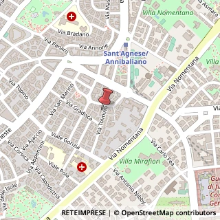 Mappa Via Tolmino, 47, 00198 Roma, Roma (Lazio)