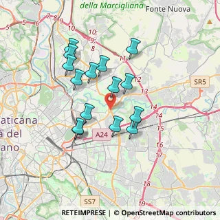 Mappa Viale Palmiro Togliatti, 00158 Roma RM, Italia (3.258)