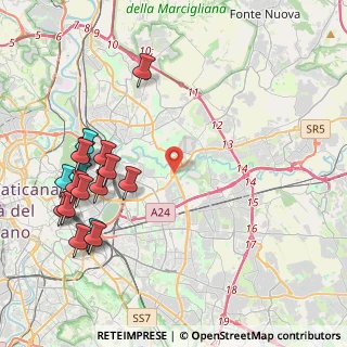 Mappa Viale Palmiro Togliatti, 00158 Roma RM, Italia (5.26176)