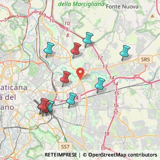 Mappa Viale Palmiro Togliatti, 00158 Roma RM, Italia (4.34091)