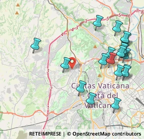 Mappa Via Francesco Nerli, 00168 Roma RM, Italia (5.06421)