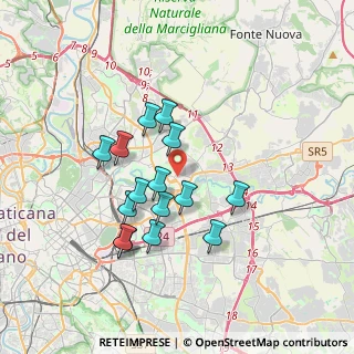 Mappa Via Giuseppe Bellucci, 00156 Roma RM, Italia (3.26267)