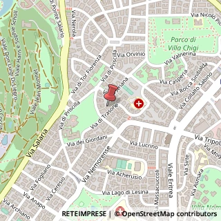 Mappa Via di Trasone, 21, 00199 Roma, Roma (Lazio)