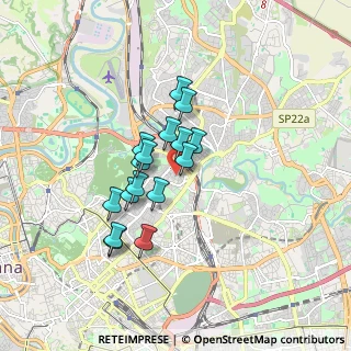 Mappa Via Tigrè, 00199 Roma RM, Italia (1.35875)