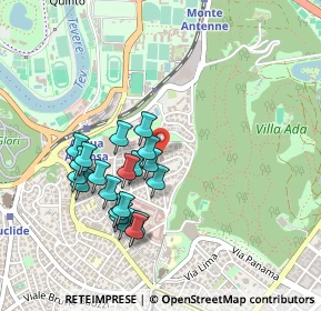 Mappa Via Morelli Alamanno, 00197 Roma RM, Italia (0.4555)