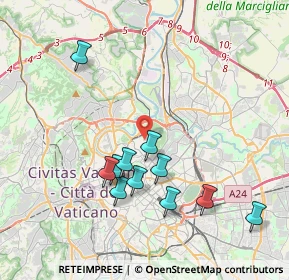 Mappa Via Morelli Alamanno, 00100 Roma RM, Italia (4.06091)