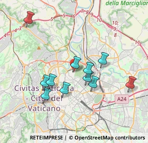Mappa Via Morelli Alamanno, 00197 Roma RM, Italia (3.55455)