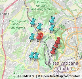 Mappa Policlinico Universitario Agostino Gemelli, 00168 Roma RM, Italia (1.56167)