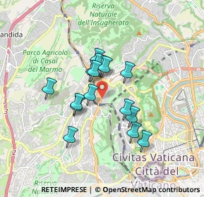 Mappa Policlinico Universitario Agostino Gemelli, 00168 Roma RM, Italia (1.3925)