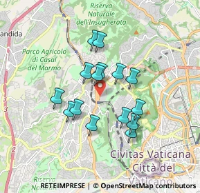 Mappa Policlinico Universitario Agostino Gemelli, 00168 Roma RM, Italia (1.47067)