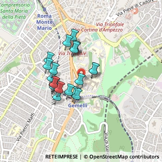 Mappa Policlinico Universitario Agostino Gemelli, 00168 Roma RM, Italia (0.383)