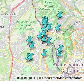Mappa Via Montebruno, 00168 Roma RM, Italia (1.3765)