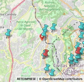 Mappa Via Montebruno, 00168 Roma RM, Italia (3.0905)