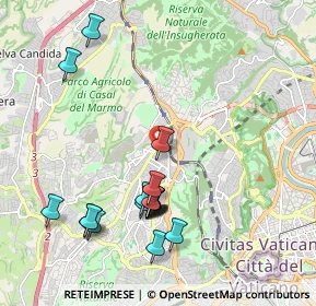 Mappa Via Montebruno, 00168 Roma RM, Italia (2.21167)