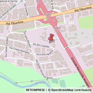 Mappa Via dei Luxardo, 33, 00156 Roma, Roma (Lazio)