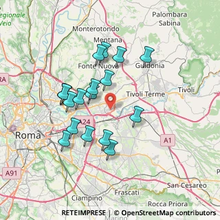Mappa Via Santa Croce di Magliano, 00131 Roma RM, Italia (7.005)