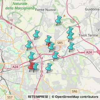 Mappa Via Guglielmo Iozzia, 00131 Roma RM, Italia (3.54769)