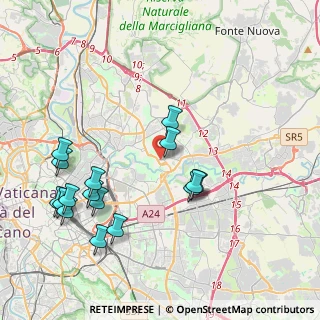 Mappa Via Ferdinando Innocenti, 00156 Roma RM, Italia (4.73438)