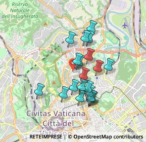 Mappa Piazza Antonio Mancini, 00100 Roma RM, Italia (1.5505)