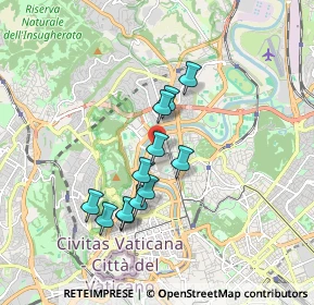 Mappa Piazza Antonio Mancini, 00100 Roma RM, Italia (1.56417)