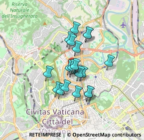 Mappa Piazza Antonio Mancini, 00100 Roma RM, Italia (1.306)