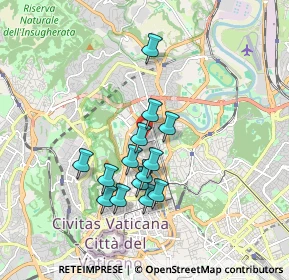Mappa Piazza Antonio Mancini, 00100 Roma RM, Italia (1.56857)
