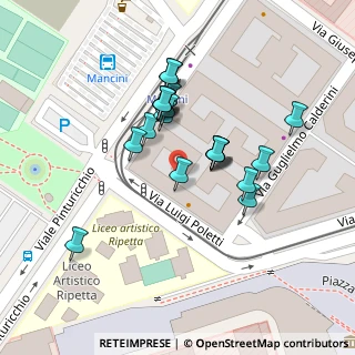 Mappa Piazza Antonio Mancini, 00196 Roma RM, Italia (0.0381)