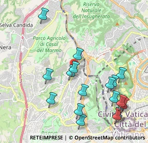 Mappa Via Francesco Roncati, 00168 Roma RM, Italia (2.38941)