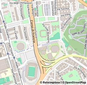Mappa Viale Pietro De Courbertin, 00196 Roma RM, Italia (0.204)
