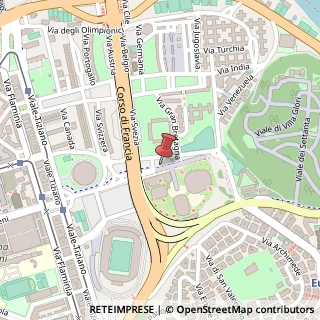 Mappa Via Pietro de Coubertin, 00196 Roma RM, Italia, 00196 Roma, Roma (Lazio)