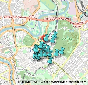 Mappa Via Eugenio Vajna, 00197 Roma RM, Italia (0.6895)