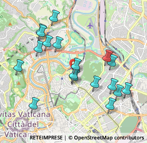 Mappa Via Eugenio Vajna, 00197 Roma RM, Italia (2.15278)