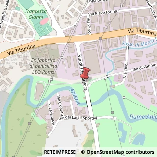 Mappa Via di Tor Cervara, 46, 00155 Roma, Roma (Lazio)