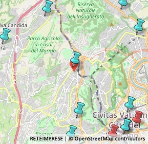 Mappa Via Castelbianco, 00168 Roma RM, Italia (3.68167)