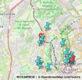 Mappa Via Castelbianco, 00168 Roma RM, Italia (2.71286)
