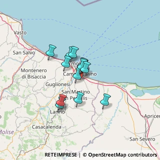 Mappa Contrada Cocciolete, 86042 Campomarino CB, Italia (9.29923)
