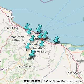 Mappa Contrada Cocciolete, 86042 Campomarino CB, Italia (9.76684)