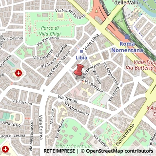 Mappa Via Dire Daua, 11, 00199 Roma, Roma (Lazio)